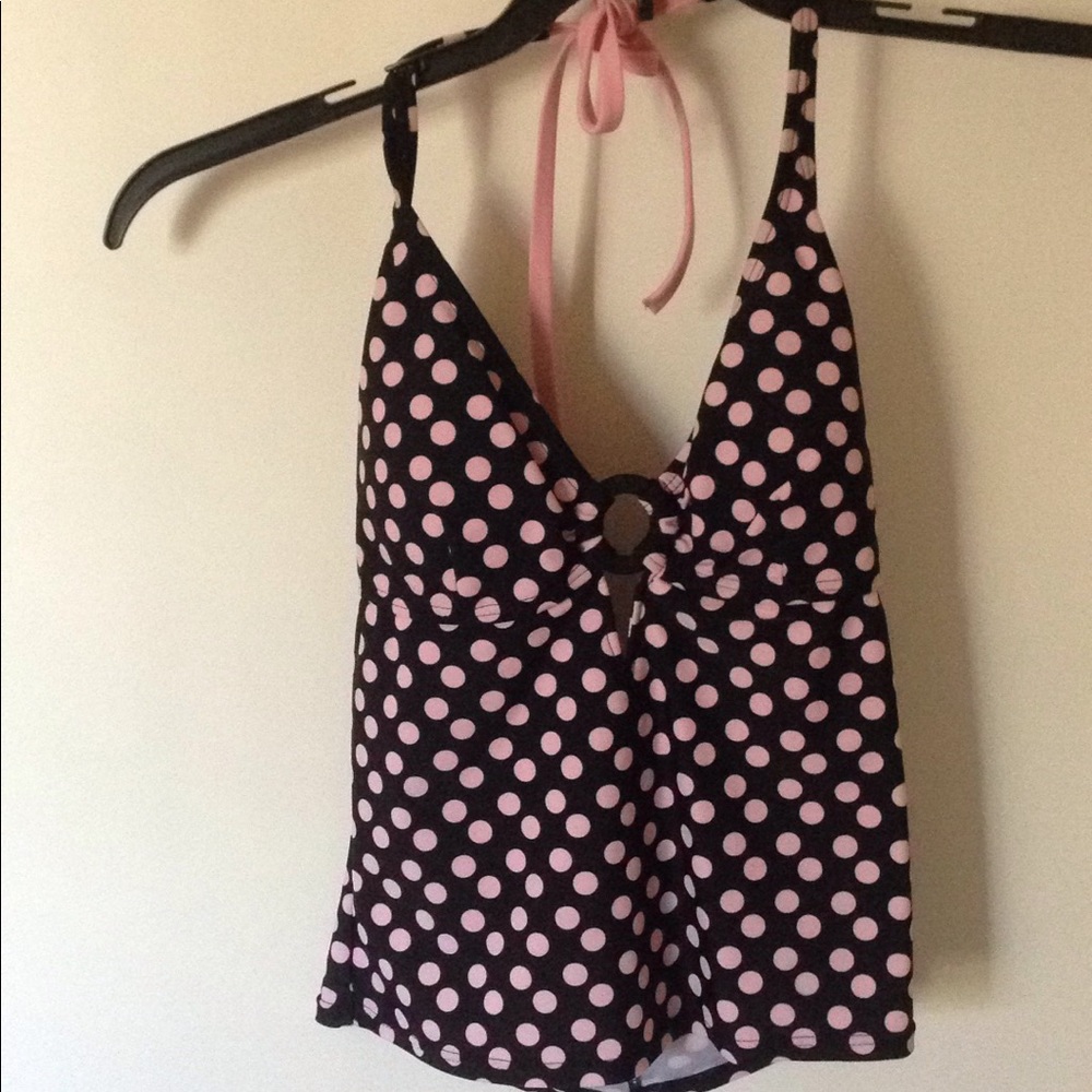 Polka Dot 2-piece Tankini Swimsuit Size M